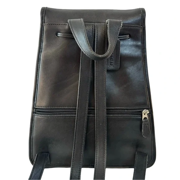 Vintage Coach Daypack Black and Nickel - Picture 3 of 13